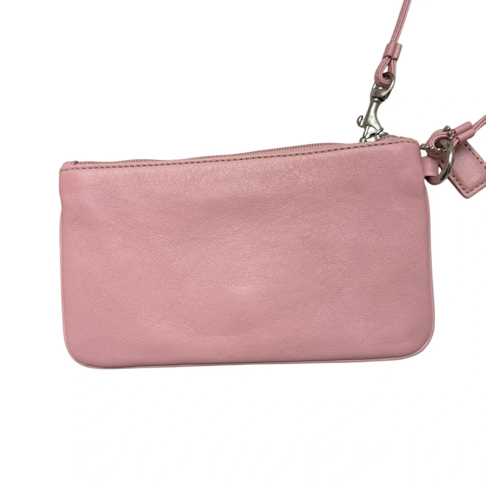 Coach vintage y2k RARE pink leather soho buckle clutch bag wristlet wallet Wow! - Picture 7 of 10